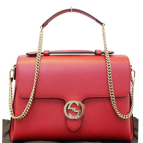 gucci interlocking bag red price|Gucci interlocking shoulder bag.